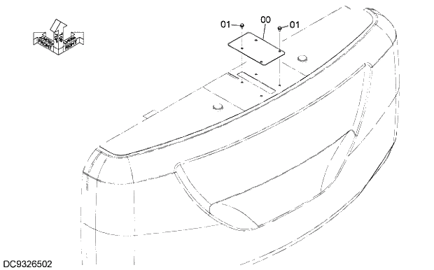 Схема запчастей Hitachi ZX210LCK-5G - 027 WTHOUT REAR CAMERA PARTS 07 ELECTRIC SYSTEM