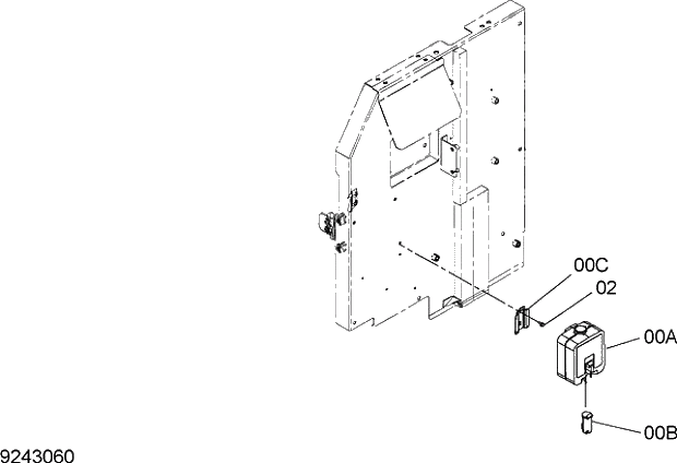 Схема запчастей Hitachi ZX210LCH-5G - 028 WINDOW WASHER 07 ELECTRIC SYSTEM