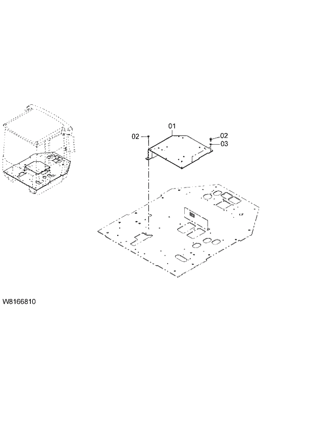 Схема запчастей Hitachi ZW220 - 107_SEAT BASE (000101-004999, 005101-). 04 CAB