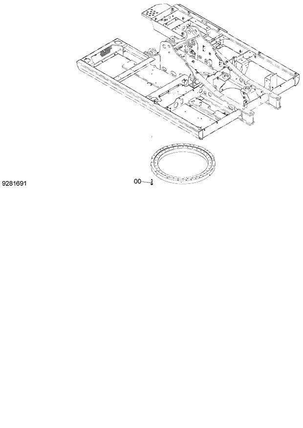 Схема запчастей Hitachi ZX140W-3 - 002 SWING BEARING PARTS (UPPERSTRUCTURE) ( CEB CED 002001-, CEA 020001-). 01 UPPERSTRUCTURE