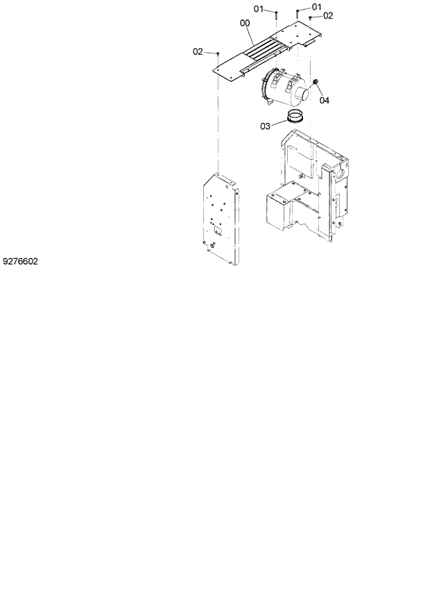 Схема запчастей Hitachi ZX140W-3 - 020 AIR CLEANER PARTS ( CEB CED 002001-, CEA 020001-). 01 UPPERSTRUCTURE