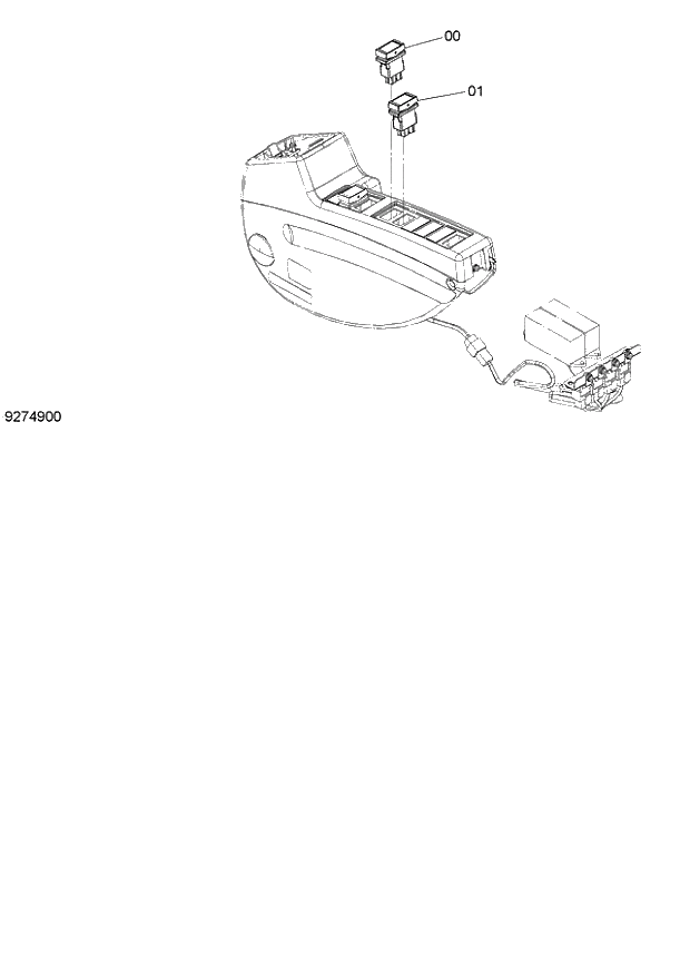 Схема запчастей Hitachi ZX140W-3 - 056 OUTRIGGER SWITCH ( CEB CED 002001-, CEA 020001-). 01 UPPERSTRUCTURE