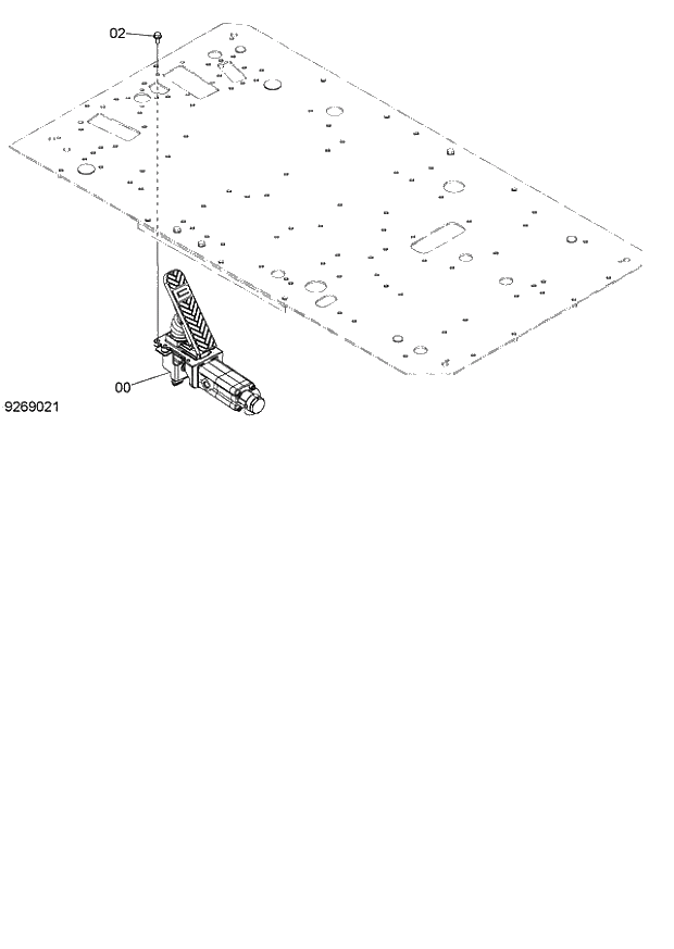 Схема запчастей Hitachi ZX140W-3 - 058 BRAKE PEDAL ( CEB CED 002001-, CEA 020001-). 01 UPPERSTRUCTURE