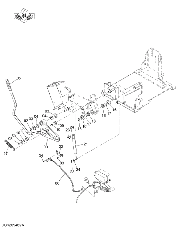 Схема запчастей Hitachi ZX140W-3 - 066 LOCK LEVER ( CEB CED 002001-, CEA 020001-). 01 UPPERSTRUCTURE