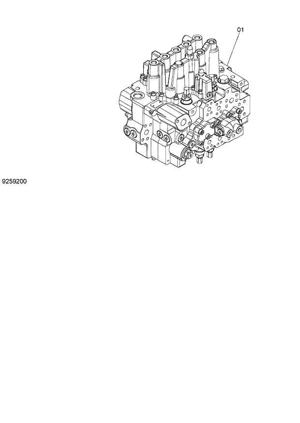 Схема запчастей Hitachi ZX140W-3 - 068 CONTROL VALVE ( CEB CED 002001-, CEA 020001-). 01 UPPERSTRUCTURE