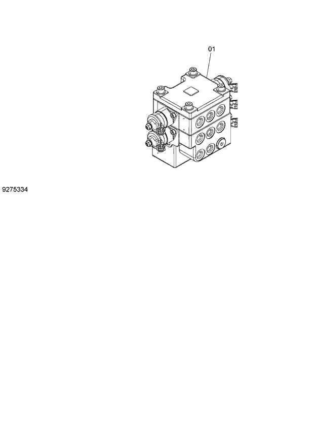 Схема запчастей Hitachi ZX140W-3 - 070 SOLENOID VALVE (5 SECTION) ( CEB CED 002001-, CEA 020001-). 01 UPPERSTRUCTURE