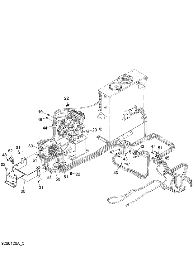 Схема запчастей Hitachi ZX140W-3 - 078 PILOT PIPING (E-3) ( CEB CED 002001-, CEA 020001-). 01 UPPERSTRUCTURE