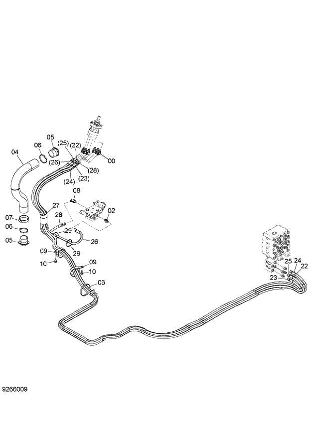 Схема запчастей Hitachi ZX140W-3 - 081 PILOT PIPING (H) ( CEB CED 002001-, CEA 020001-). 01 UPPERSTRUCTURE