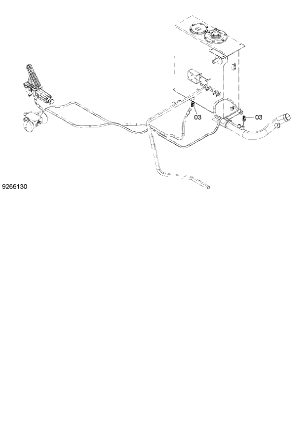 Схема запчастей Hitachi ZX140W-3 - 085 BRAKE PIPING (UPPERSTRUCTURE)(1) ( CEB CED 002001-, CEA 020001-). 01 UPPERSTRUCTURE