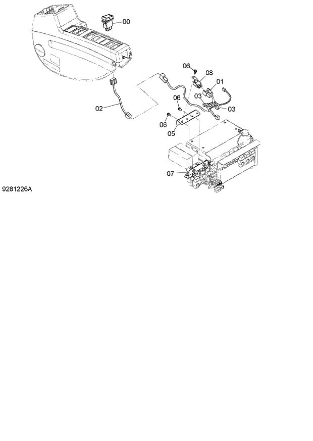 Схема запчастей Hitachi ZX140W-3 - 114 ROTATING BEACON PARTS ( CEB CED 002001-, CEA 020001-). 01 UPPERSTRUCTURE