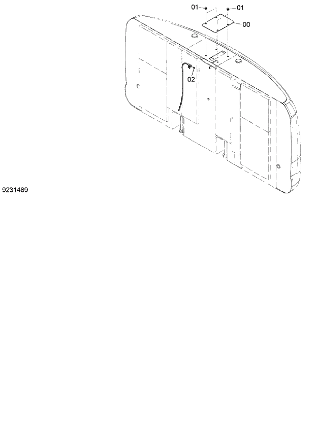 Схема запчастей Hitachi ZX140W-3 - 134 REAR CAMERA LESS PARTS ( CEB CED 002001-, CEA 020001-). 01 UPPERSTRUCTURE