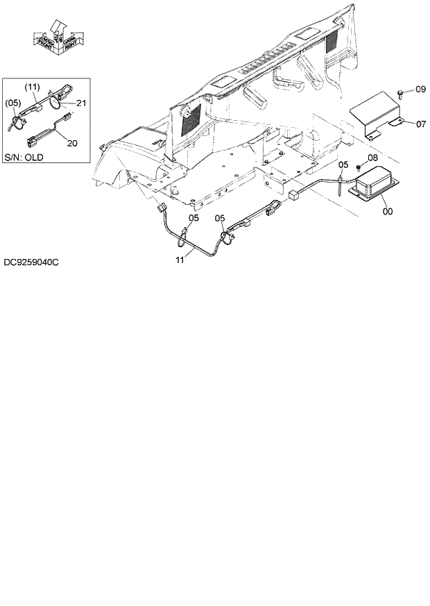 Схема запчастей Hitachi ZX140W-3 - 146 POWER UNIT (12V) ( CEB CED 002001-, CEA 020001-). 01 UPPERSTRUCTURE