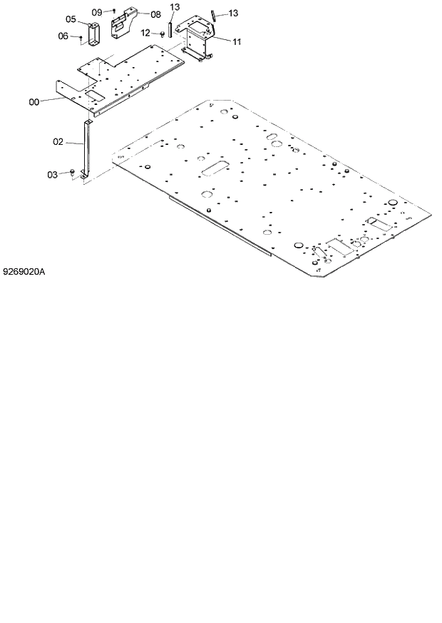 Схема запчастей Hitachi ZX140W-3 - 182 FLOOR PARTS (1) ( CEB CED 002001-, CEA 020001-). 01 UPPERSTRUCTURE