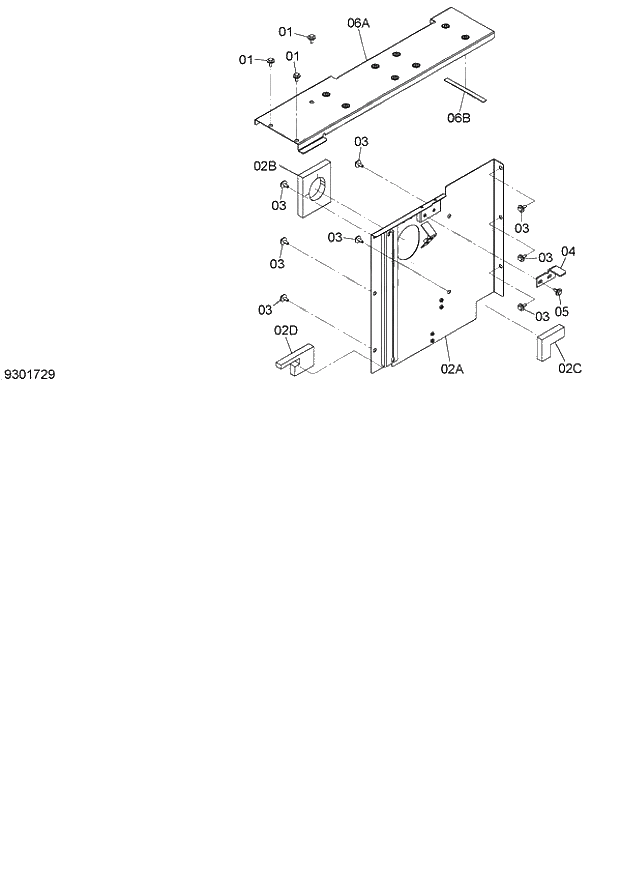 Схема запчастей Hitachi ZX140W-3 - 197 COVER (4) ( CEB 002415-, CED 002469-, CEA 020548-). 01 UPPERSTRUCTURE