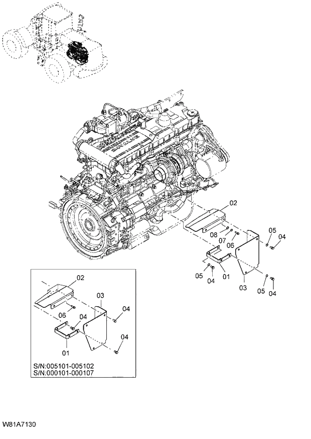 Схема запчастей Hitachi ZW250 - 153_FUN PUMP COVER (000101-004999, 005101-). 06 HYDRAULIC SYSTEM