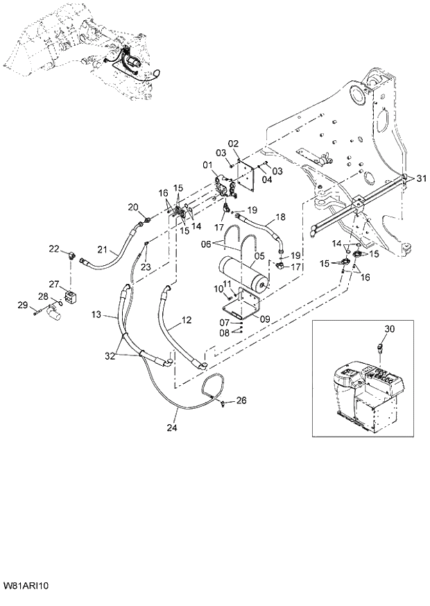 Схема запчастей Hitachi ZW250 - 164_RIDE CONTROL(RID) (000101-004999, 005101-). 06 HYDRAULIC SYSTEM