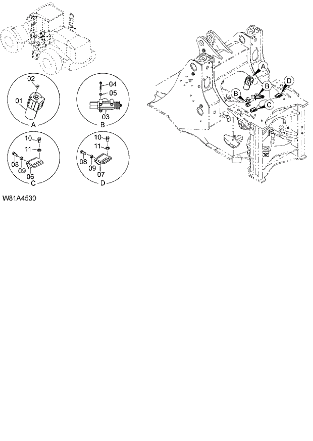 Схема запчастей Hitachi ZW250 - 191_STEERING PARTS(ORBITROLL) (000101-004999, 005101-). 06 HYDRAULIC SYSTEM