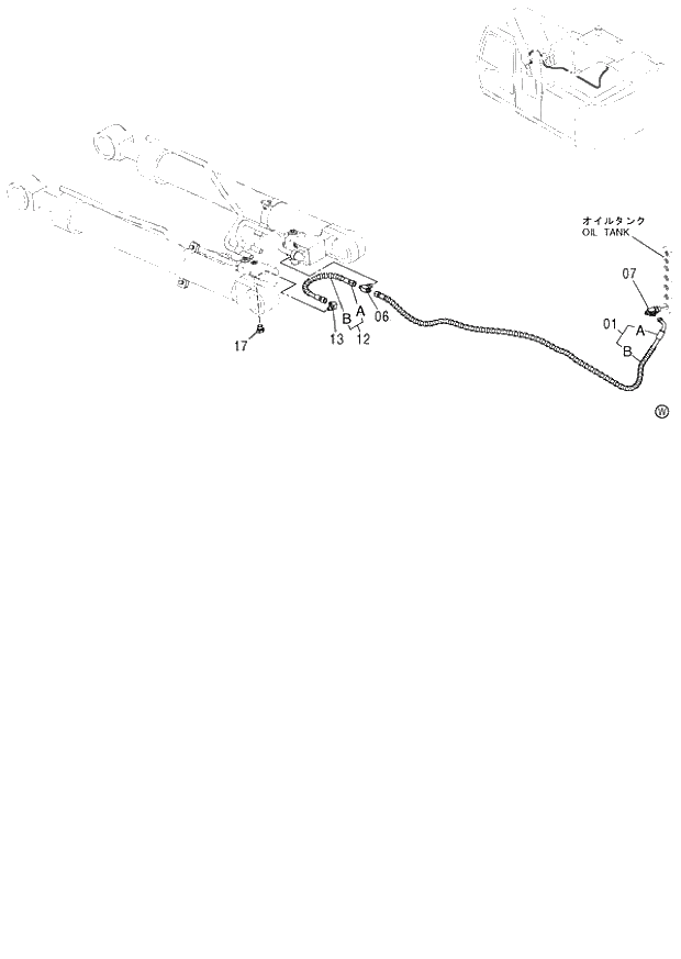 Схема запчастей Hitachi ZX130 - 280_HOSE RUPTURE VALVE PIPING (BOOM)(3)(ISO SPEC.) (060001-). 03 MONO BOOM FRONT-END ATTACHMENTS