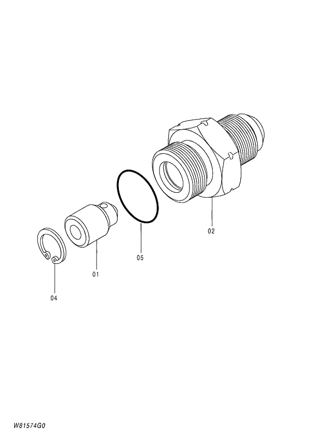 Схема запчастей Hitachi ZW180 - 262 VALVE RESTRICTION (000101-004999, 005101-). 03 VALVE