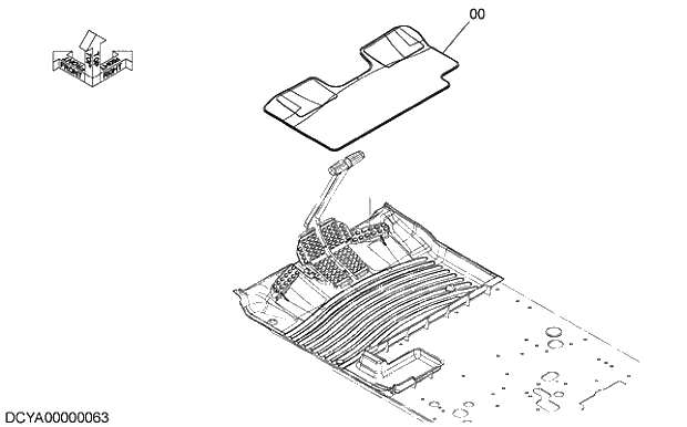 Схема запчастей Hitachi ZX330LC-5G - 034 FLOOR CARPET 09 FLOOR PARTS