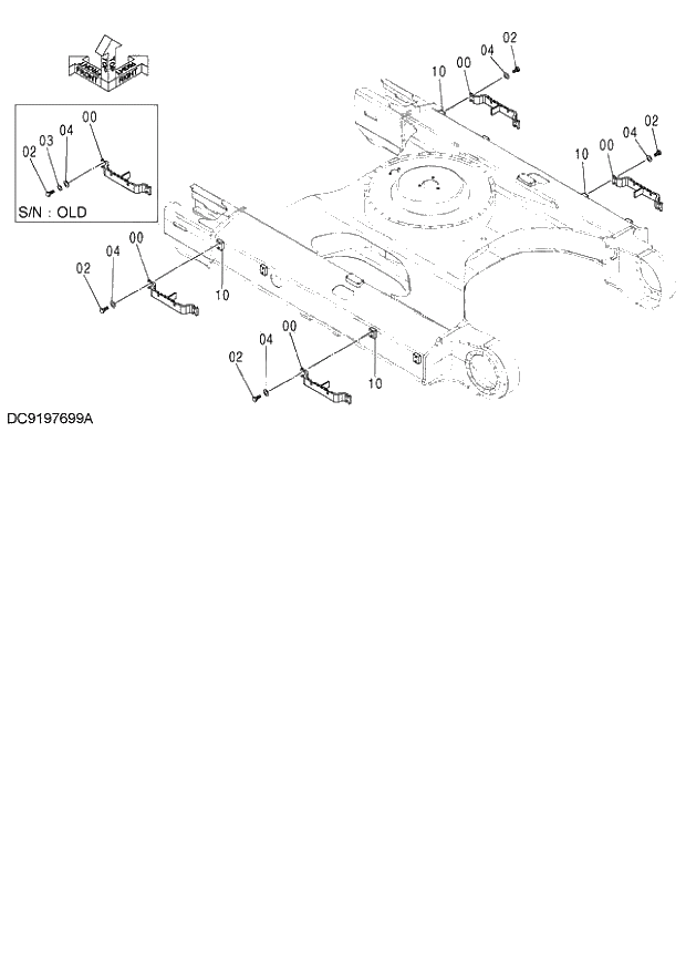 Схема запчастей Hitachi ZX120 - 210_STEP H,K (060001-). 02 UNDERCARRIAGE