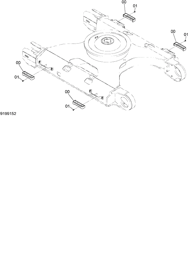 Схема запчастей Hitachi ZX130LCN - 211_ADDITIONAL STEP (060001-). 02 UNDERCARRIAGE