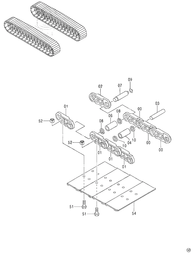Схема запчастей Hitachi ZX130H - 228_TRACK-LINK VARIOUS (STD. TRACK) EU2 (060001-). 02 UNDERCARRIAGE