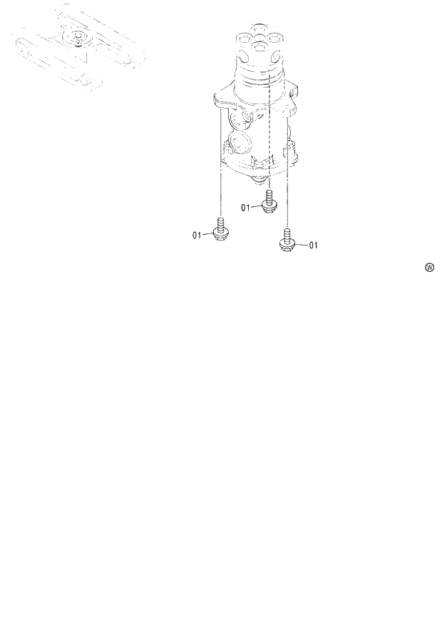 Схема запчастей Hitachi ZX130H - 235_CENTER JOINT SUPPORT (TRACK) (060001-). 02 UNDERCARRIAGE