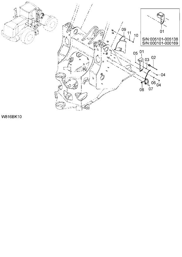 Схема запчастей Hitachi ZW220 - 135_LIFT ARM KICK OUT SYSTEM(BK) (000101-004999, 005101-). 05 ELECTRICAL SYSTEM