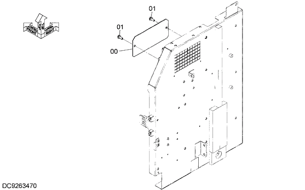 Схема запчастей Hitachi ZX200-5G - 013 PRE CLEANER PARTS 02 ENGINE