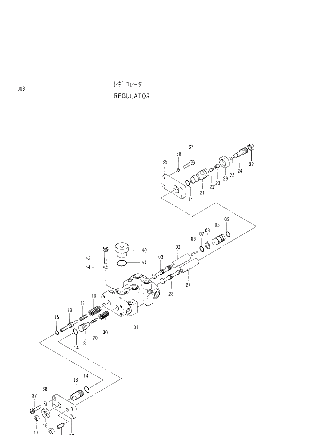 Схема запчастей Hitachi EX300H-2 - 003 REGULATOR (005001 -). 01 PUMP