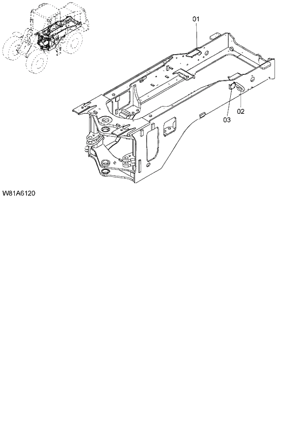 Схема запчастей Hitachi ZW250 - 037_REAR FRAME (000101-004999, 005101-). 03 CHASSIS