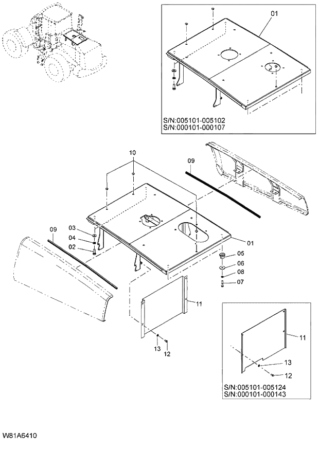 Схема запчастей Hitachi ZW250 - 041_COVER(1) (000101-004999, 005101-). 03 CHASSIS