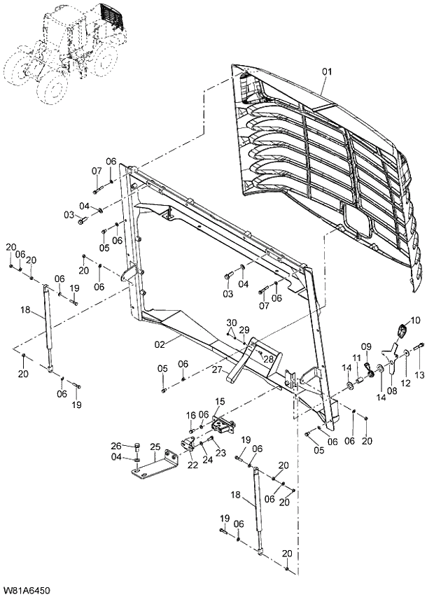 Схема запчастей Hitachi ZW250 - 046_COVER(4) (000101-004999, 005101-). 03 CHASSIS