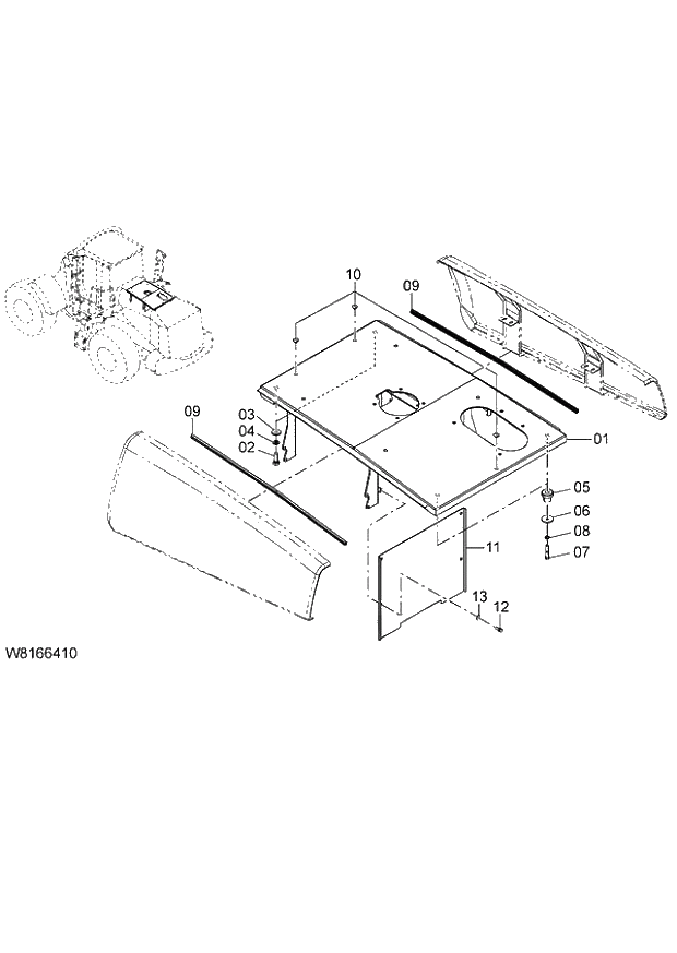 Схема запчастей Hitachi ZW220 - 041_COVER(1) (000101-004999, 005101-). 03 CHASSIS