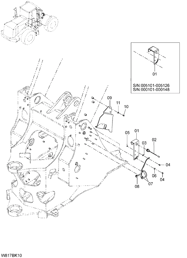 Схема запчастей Hitachi ZW310 - 013 LIFT ARM KICK OUT SYSTEM(BK). 05 ELECTRICAL SYSTEM