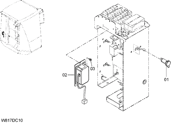 Схема запчастей Hitachi ZW310A - 024 12V POWER UNIT(DV12V). 05 ELECTRICAL SYSTEM