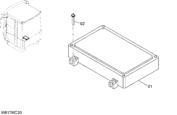 Схема запчастей Hitachi ZW310A - 025 MAIN CONTROLLER (HEJ)(MCF003). 05 ELECTRICAL SYSTEM