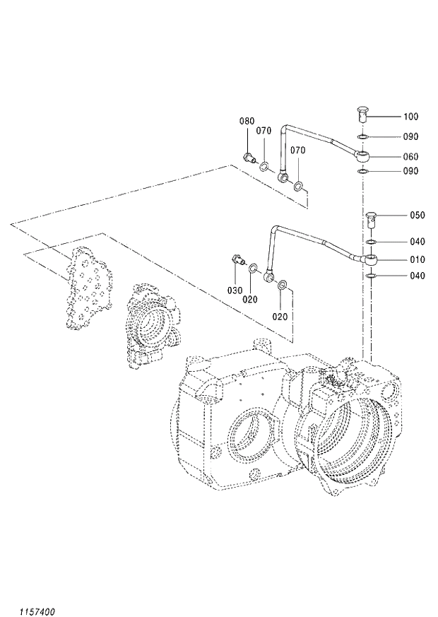 Схема запчастей Hitachi ZX140W-3 - 445 TRANSMISSION (8-8) ( CEB CED 002001-,005001- CEA 020001-,050001-). 06 POWER TRAIN