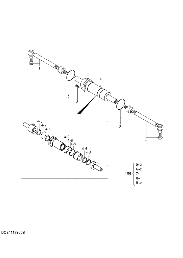 Схема запчастей Hitachi ZX140W-3 - 450 AXLE FRONT (5-5) ( CEB CED 002001-005000, CEA 020001-050000). 06 POWER TRAIN