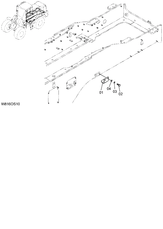 Схема запчастей Hitachi ZW220 - 034_STOPPER(OSK008) (000101-004999, 005101-). 02 POWER TRAIN