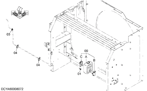 Схема запчастей Hitachi ZX350LCK-5G - 030 WINDOW WASHER 07 ELECTRIC SYSTEM