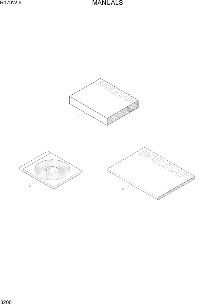 Схема запчастей Hyundai R170W9 - PAGE 8200 MANUALS ДРУГИЕ ЧАСТИ