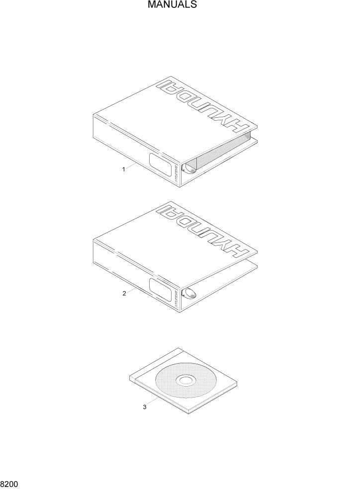 Схема запчастей Hyundai R140W7 - PAGE 8200 MANUALS ДРУГИЕ ЧАСТИ