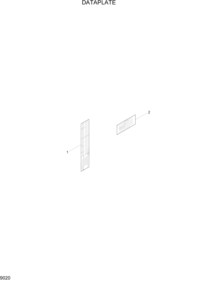 Схема запчастей Hyundai R200W7A - PAGE 9020 DATAPLATE ДВИГАТЕЛЬ БАЗА