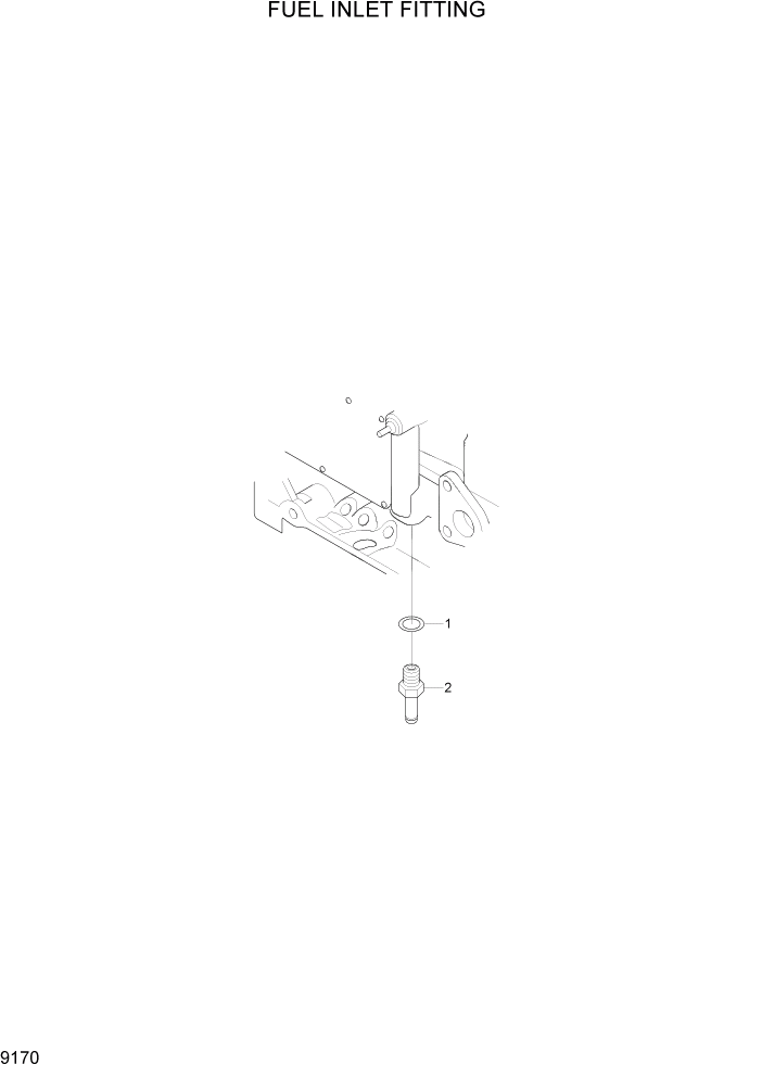 Схема запчастей Hyundai R200W7A - PAGE 9170 FUEL INLET FITTING ДВИГАТЕЛЬ БАЗА