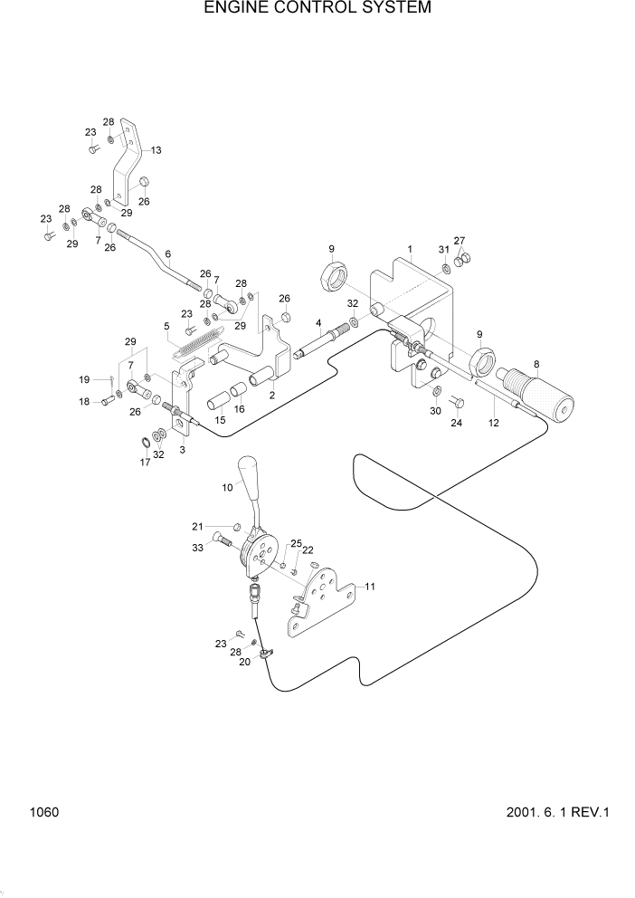 Схема запчастей Hyundai R95W3 - PAGE 1060 ENGINE CONTROL SYSTEM ДВИГАТЕЛЬ