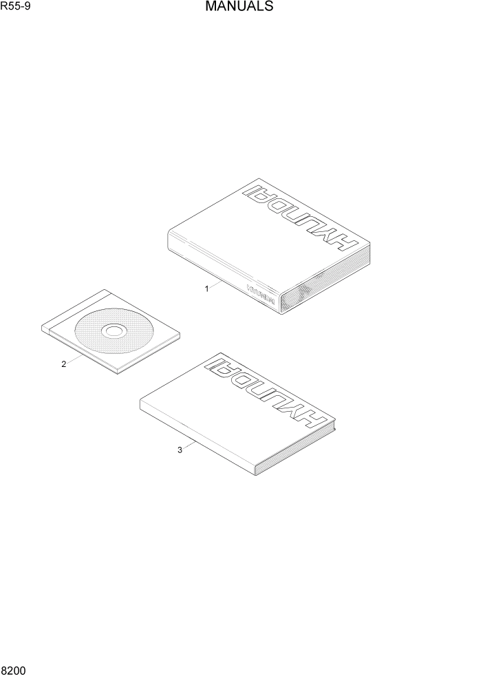 Схема запчастей Hyundai R55-9 - PAGE 8200 MANUALS ДРУГИЕ ЧАСТИ