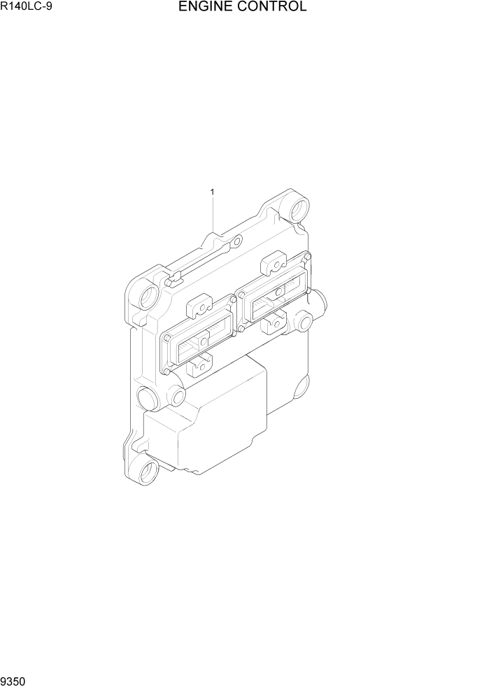 Схема запчастей Hyundai R140LC9 - PAGE 9350 ENGINE CONTROL ДВИГАТЕЛЬ БАЗА