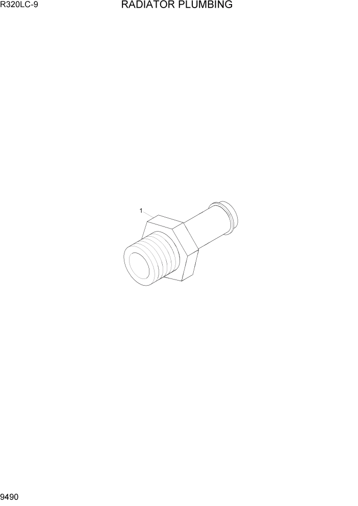 Схема запчастей Hyundai R320LC9 - PAGE 9490 RADIATOR PLUMBING ДВИГАТЕЛЬ БАЗА